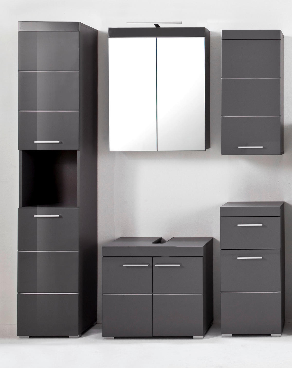 Spiegelschrank Amanda B/H/T: ca. 60x77x17 cm Amanda - grau (60,00/77,00/17,00cm)