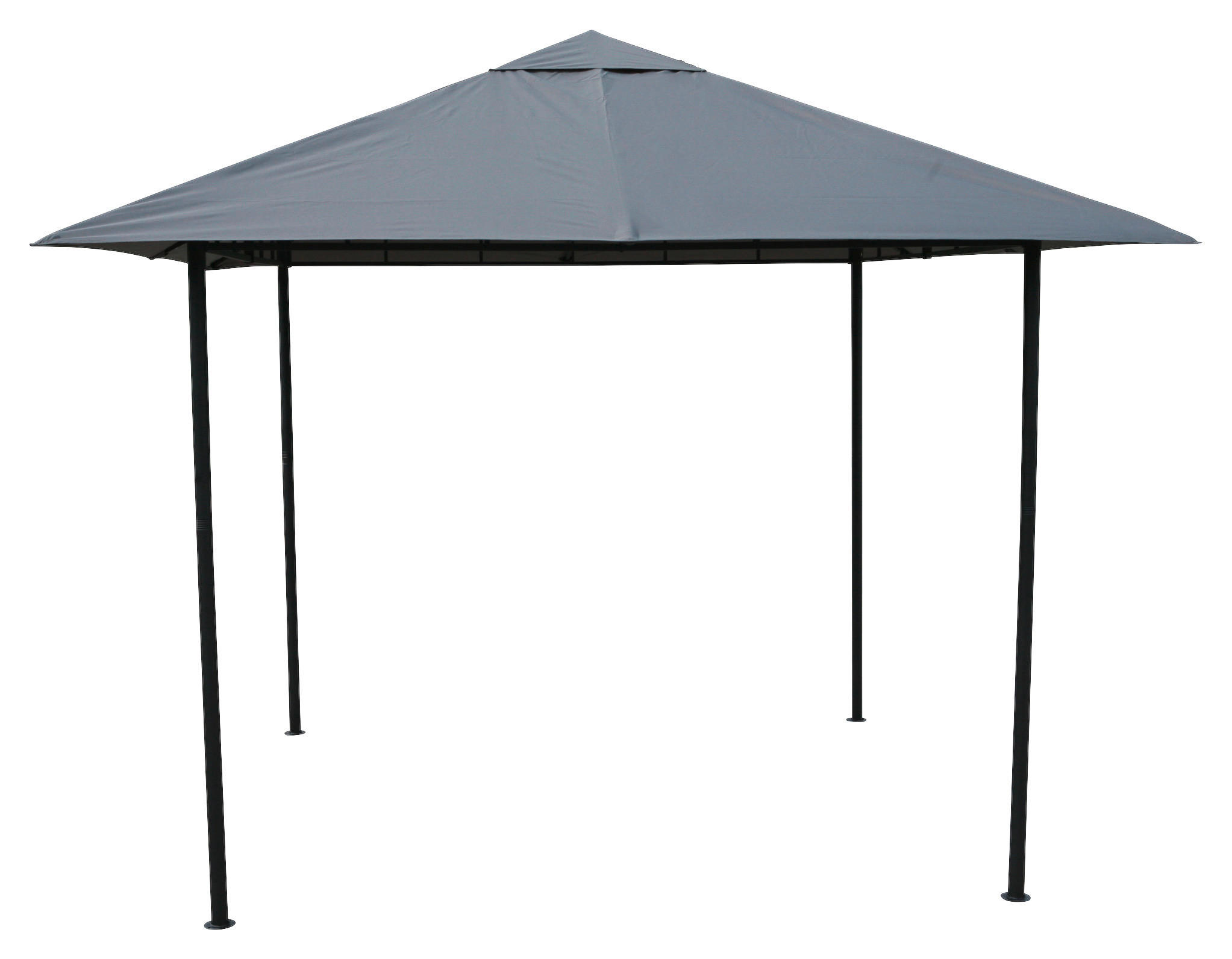 Grasekamp Pavillon Amalfi Flex grau Stahl B/H/L: ca. 300x253x300 cm