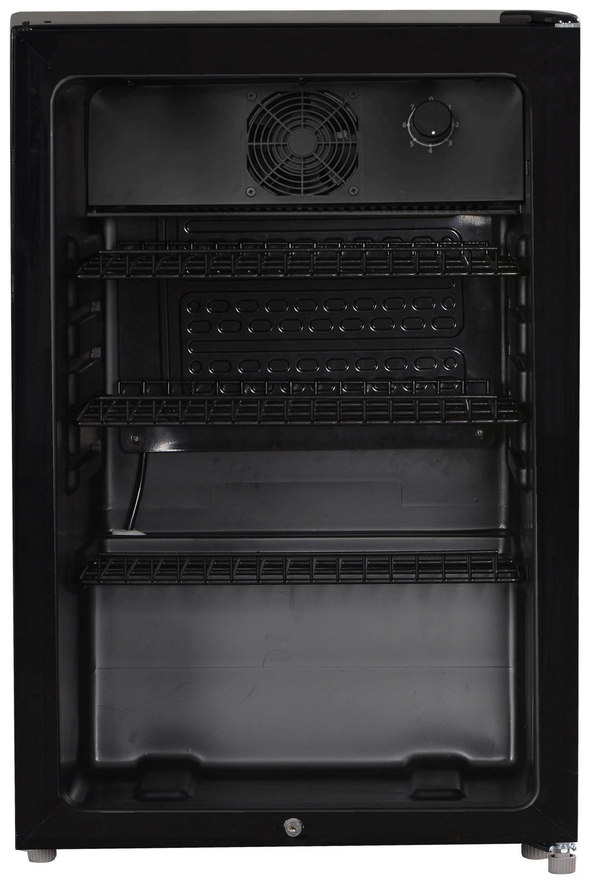POCOline Kühlschrank schwarz B/H/T: ca. 54x84x54,5 cm Glastürkühlschrank GTK84-118CS - schwarz (54,00/84,00/54,50cm) - POCOline