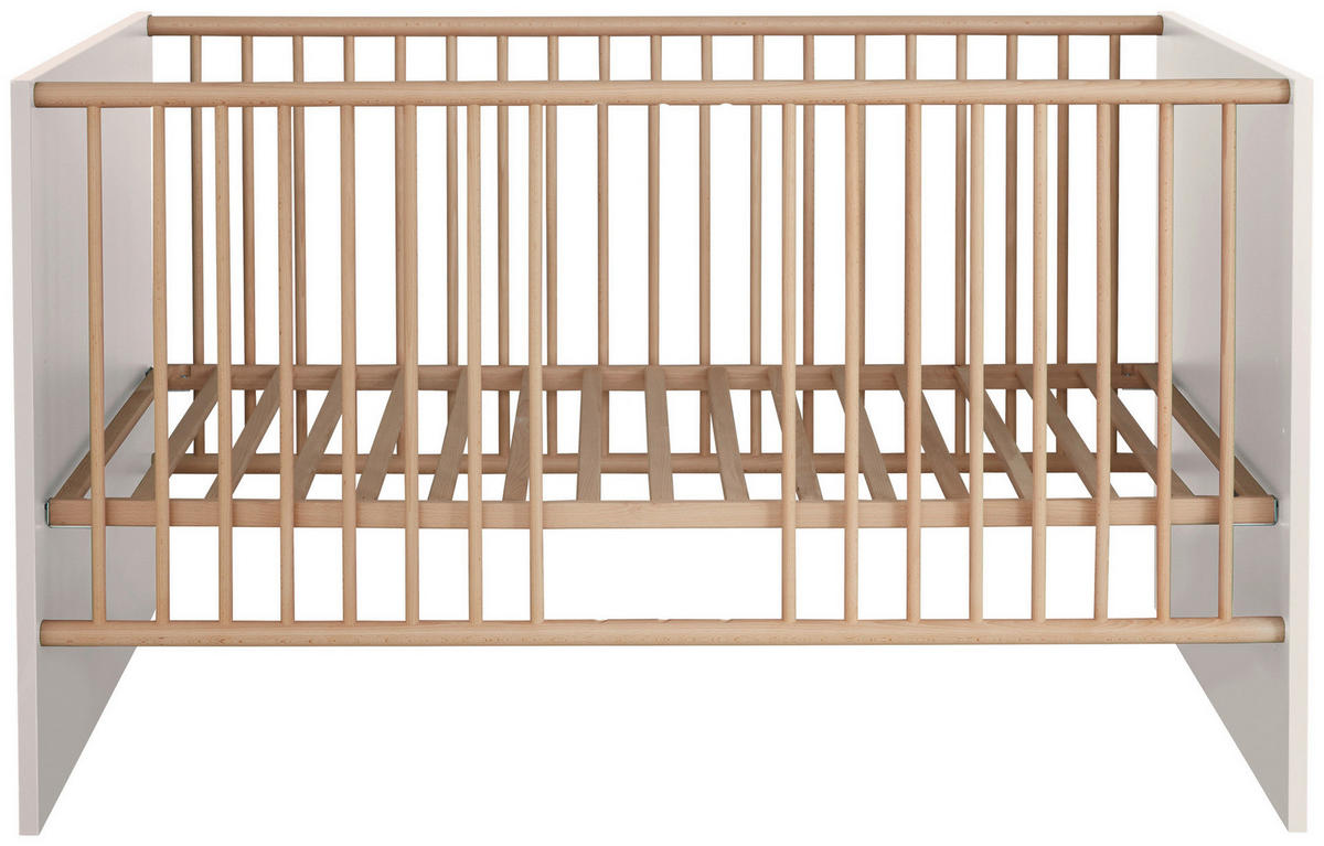 Babybett Mats weiß B/H/T: ca. 144x83x78 cm Mats - weiß (144,00/83,00/78,00cm) - Trendteam