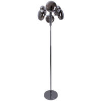 Näve Leuchten Stehleuchte 2070597 Chrom Metall Glas B/H/T: ca. 44x165x44 cm 6 Brennstellen Orion - Chrom (44,00/165,00/44,00cm) - Näve Leuchten