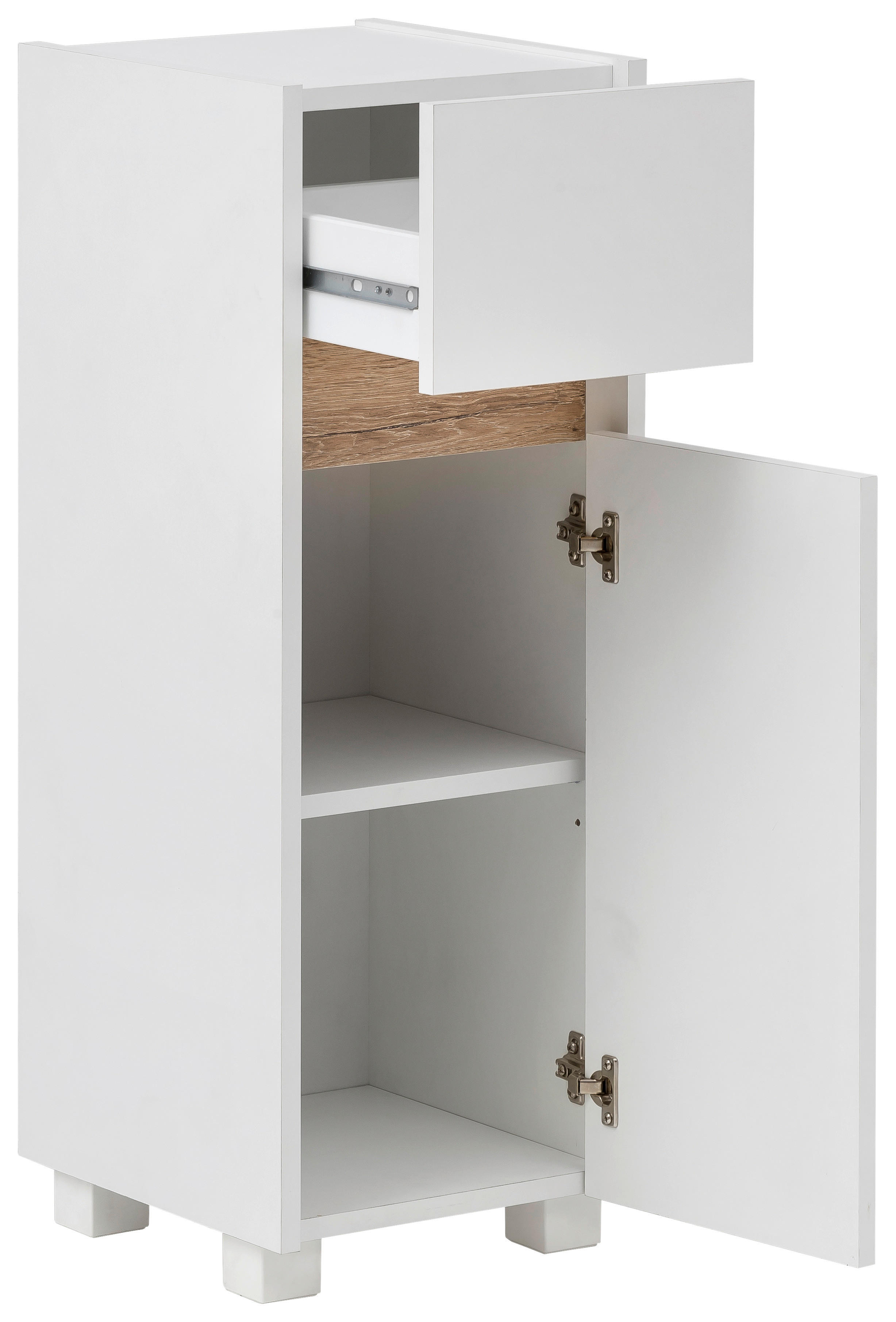 Midischrank Cosmo perlweiß Optik B/H/T: ca. 30,2x84,8x33 cm Cosmo - (30,20/84,80/33,00cm) - Möbelpartner