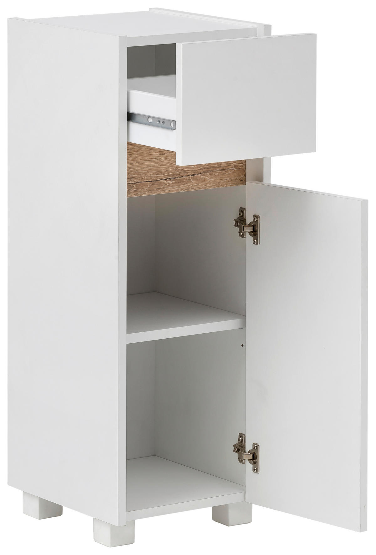 Midischrank Cosmo perlweiß Optik B/H/T: ca. 30,2x84,8x33 cm Cosmo - (30,20/84,80/33,00cm) - Möbelpartner