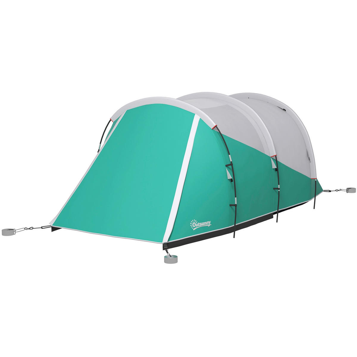 Outsunny Campingzelt B/H/L: ca. 260x190x460 cm Campingzelt - grün (460,00/260,00/190,00cm) - Outsunny