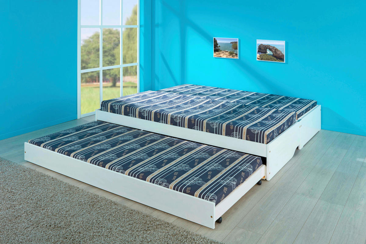 Funktionsbett Lotar weiß Liegefläche B/L: ca. 90x200 cm Lotar - weiß (97,00/65,00/209,00cm)