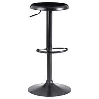 Barhocker schwarz Eisen B/H/T: ca. 40x79x40 cm Barhocker - schwarz (40,00/79,00/40,00cm) - Wohnling