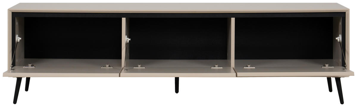 Lowboard Arona sand schwarz B/H/T: ca. 175x50x38 cm Arona - sand/schwarz (175,00/50,00/38,00cm)