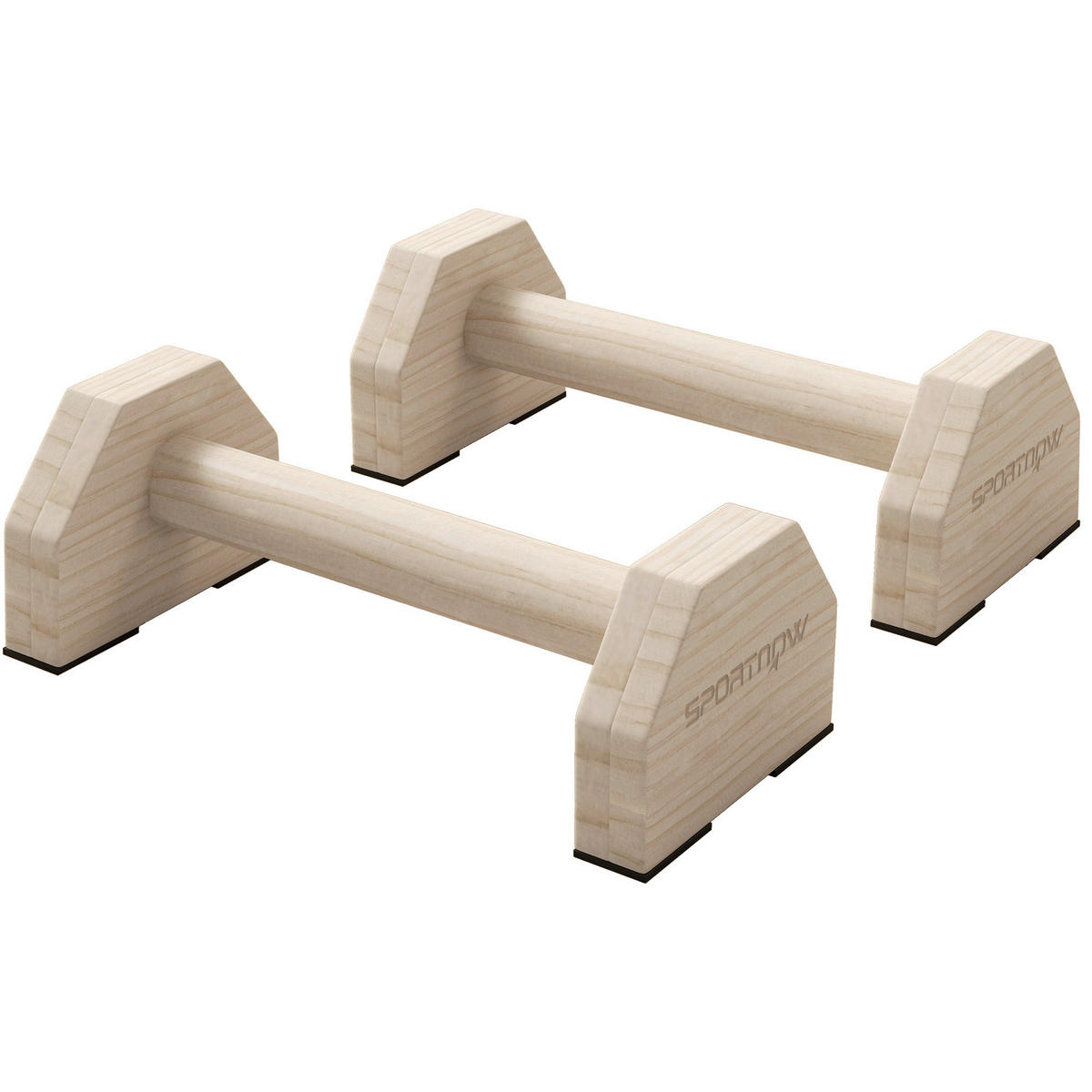 SPORTNOW Liegestützgriffe natur Buche B/H/L: ca. 13x10x30 cm Liegestützgriffe - natur (30,00/13,00/10,00cm) - SPORTNOW