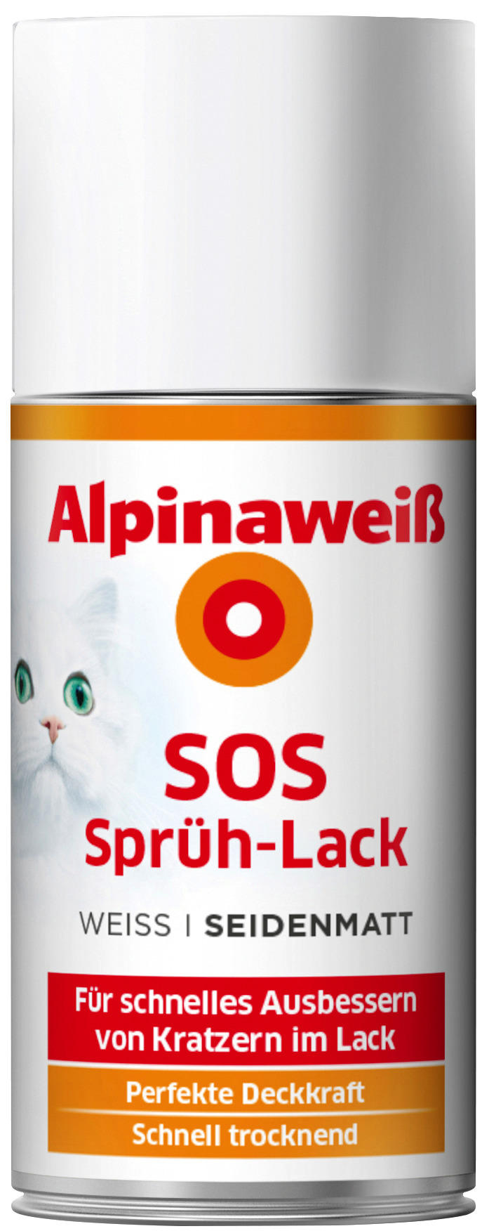 Alpina Spraylack SOS weiß seidenmatt ca. 0,4 l SOS - weiß (400ml)