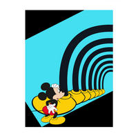 Komar Poster Mickey Mouse Foot Tunnel Disney B/L: ca. 40x50 cm Mickey Mouse Foot Tunnel - (40,00/50,00cm) - Komar