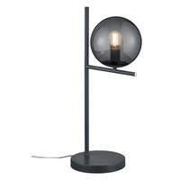 Reality Tischleuchte 502000142 anthrazit Metall Rauchglas B/H/T/D: ca. 18x52x24x16 cm E14 1 Brennstellen Pure - anthrazit (18,00/52,00/24,00cm) - Reality