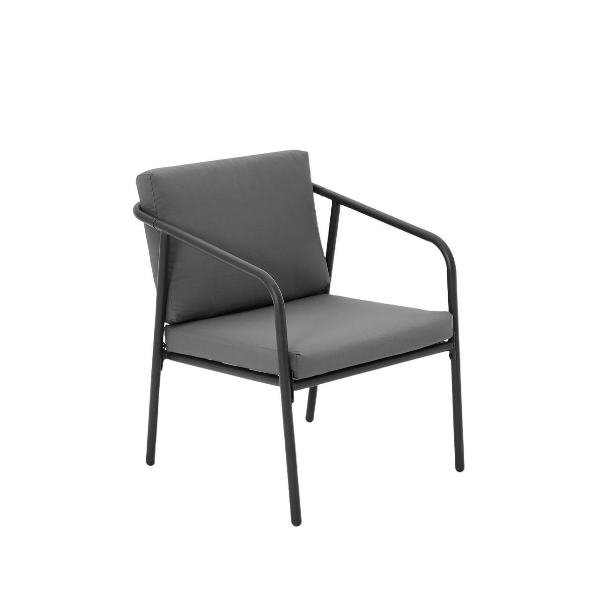 POCOline Loungeset Samos grau Stahl Samos - schwarz/grau - POCOline