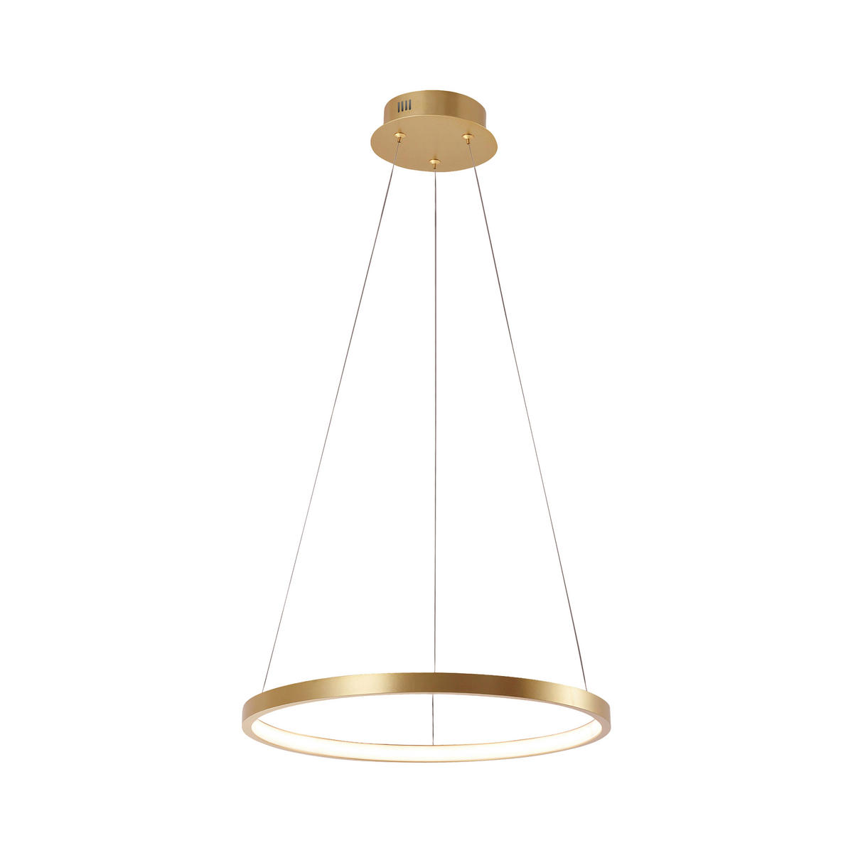 Just Light LED-Pendelleuchte CIRCLE 11522-12 gold weiß Metall Kunststoff H/D: ca. 120x39 cm 1.0 Brennstellen CIRCLE - gold/weiß (39,00/120,00cm) - Just Light