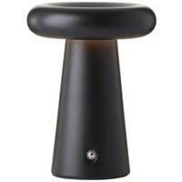 Brilliant Akku-LED-Tischleuchte schwarz Metall B/H/L: ca. 15x18,5x15 cm Muffin - schwarz (15,00/15,00/18,50cm) - Brilliant