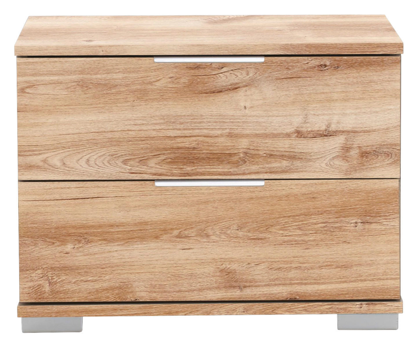 Nachtkonsole Easy Plus Eiche Nachbildung B/H/T: ca. 52x40x38 cm Easy Plus - Eiche/Silbergrau (52,00/40,00/38,00cm)