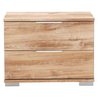 Nachtkonsole Easy Plus Eiche Nachbildung B/H/T: ca. 52x40x38 cm Easy Plus - Eiche/Silbergrau (52,00/40,00/38,00cm)
