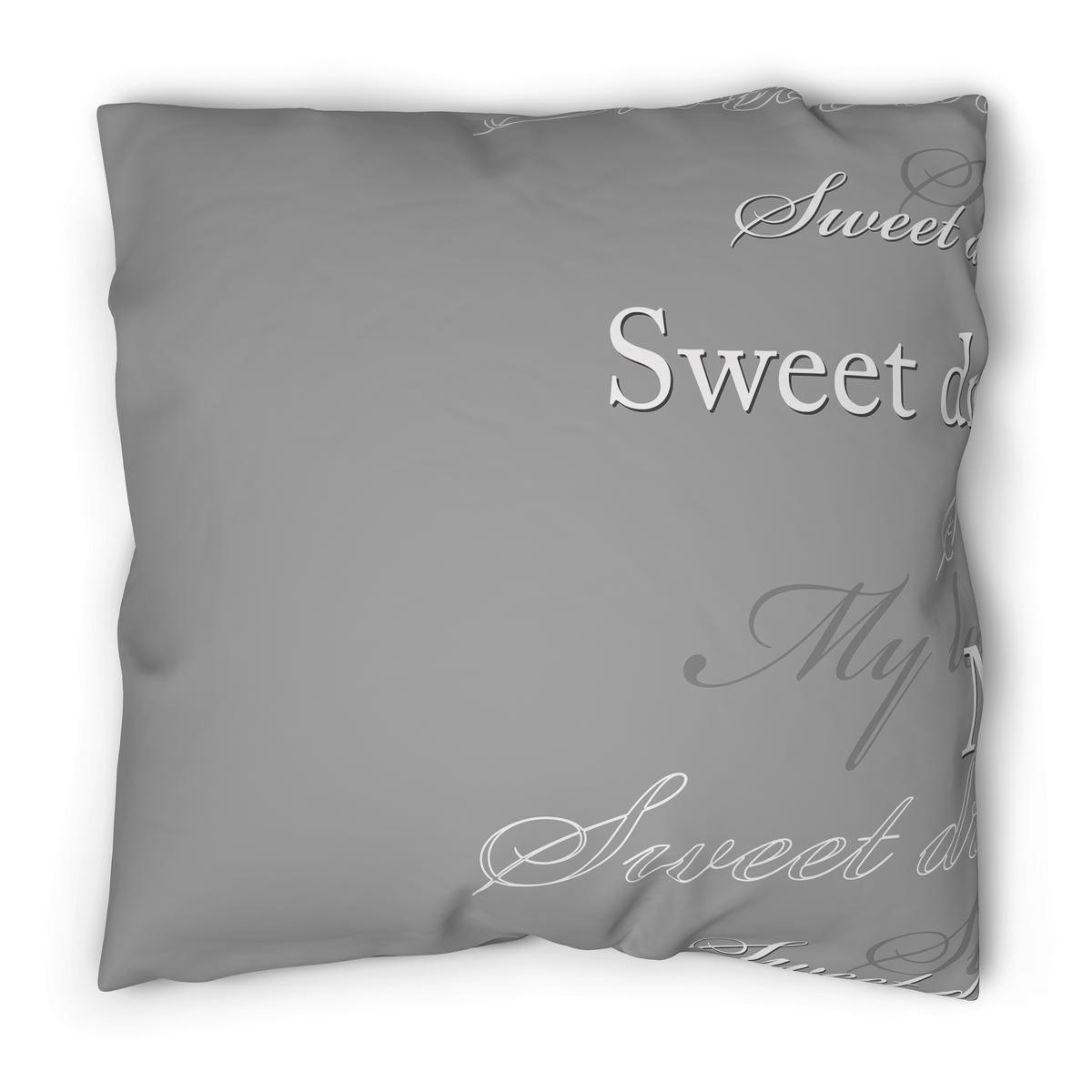 Microfaser Bettwäsche Bettwäsche_Microfaser_SweetDreams - grau (200,00/200,00cm)