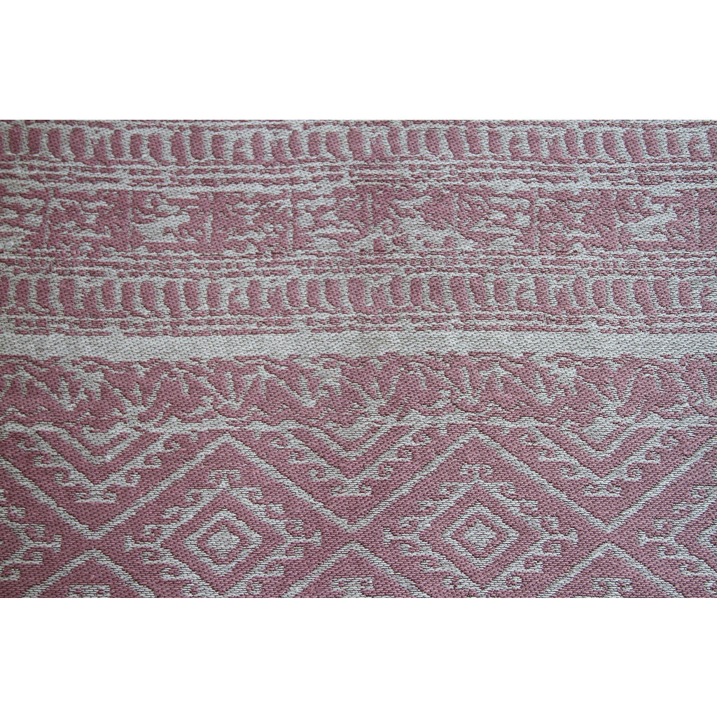 Thumbnail - Kayoom Flachgewebeteppich Sunny 110 pink B/L: ca. 80x150 cm