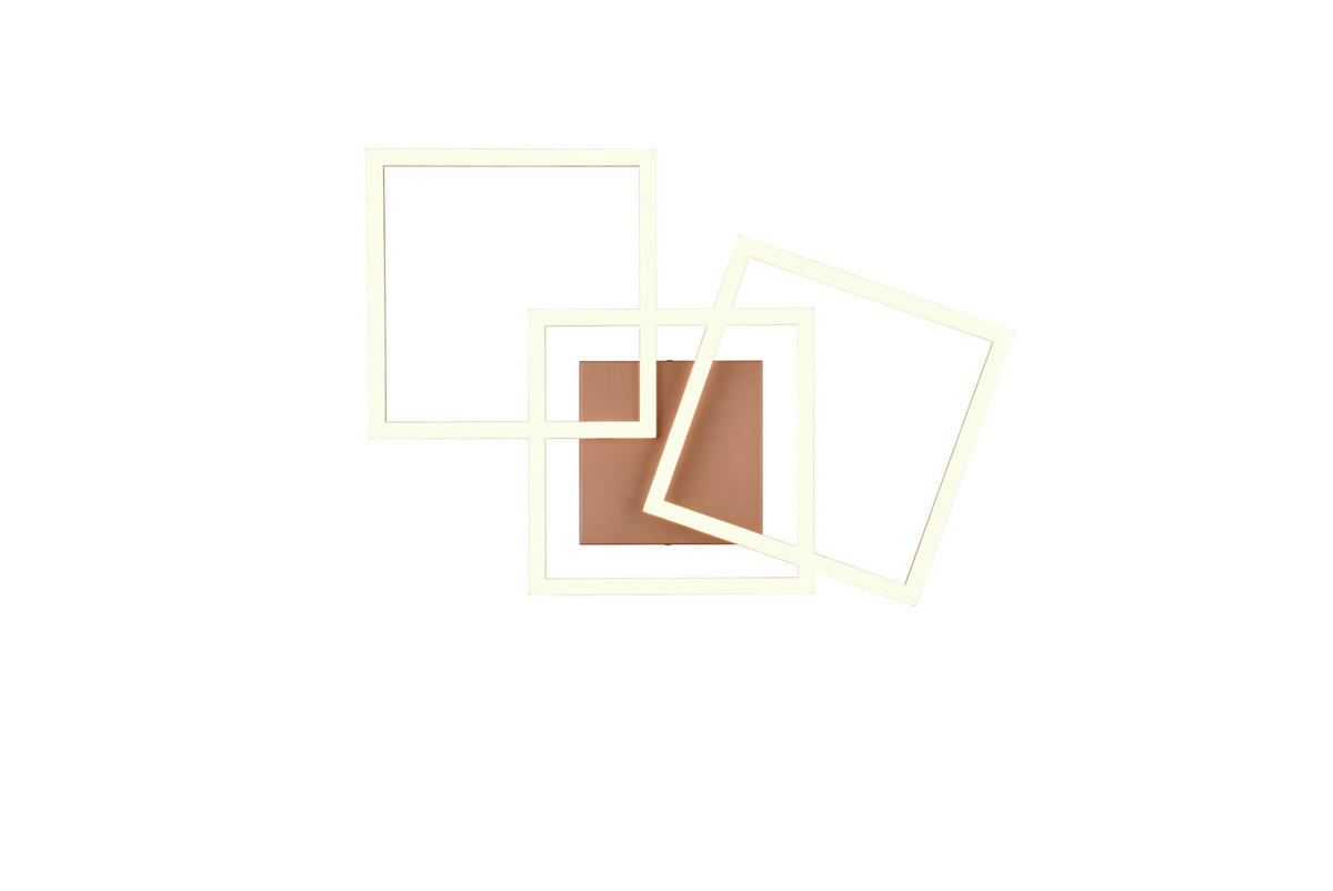 Reality LED-Deckenleuchte Metall B/H/T: ca. 53x53x7 cm LED-Deckenleuchte_Trail - (53,00/53,00/7,00cm) - Reality
