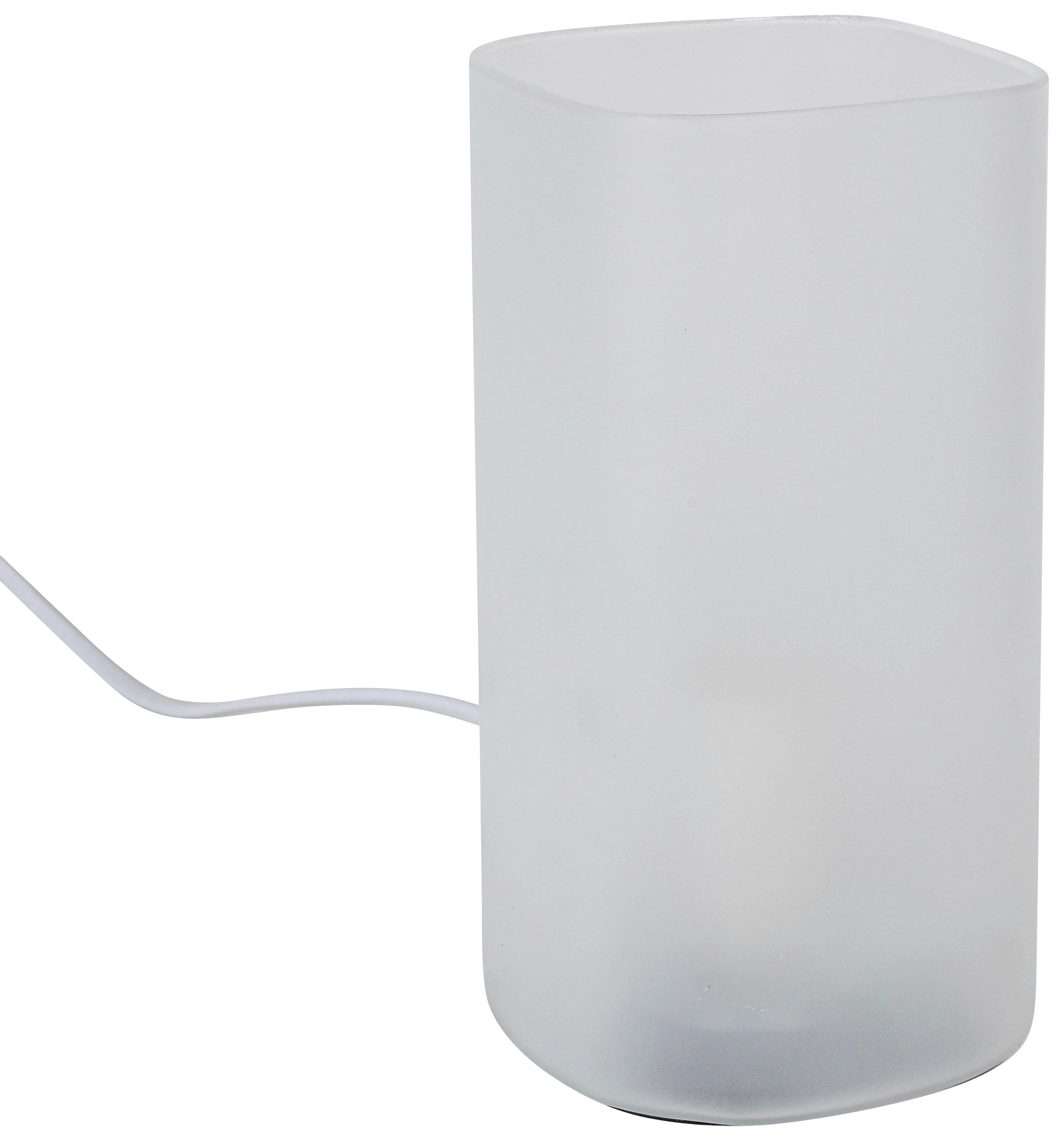 Nolo Tischleuchte Paige weiß Glas B/H/L: ca. 9,5x20x9,5 cm E27 1 Brennstellen Paige - weiß (9,50/9,50/20,00cm) - Nolo
