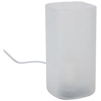 Nolo Tischleuchte Paige weiß Glas B/H/L: ca. 9,5x20x9,5 cm E27 1 Brennstellen Paige - weiß (9,50/9,50/20,00cm) - Nolo