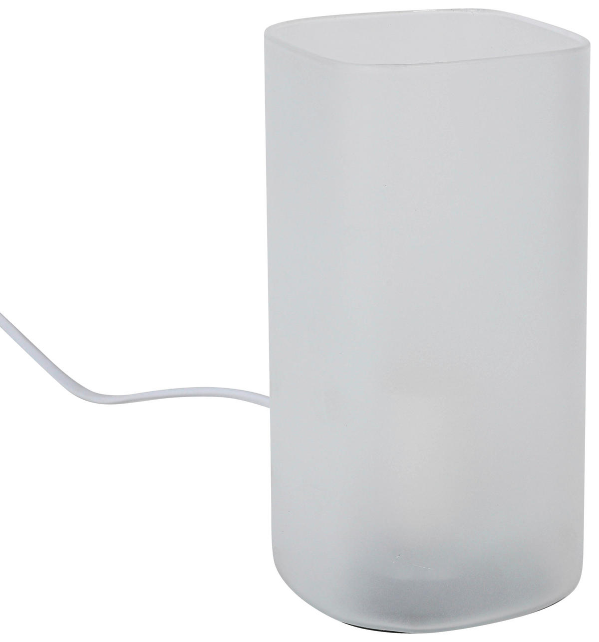 Nolo Tischleuchte Paige weiß Glas B/H/L: ca. 9,5x20x9,5 cm E27 1 Brennstellen Paige - weiß (9,50/9,50/20,00cm) - Nolo