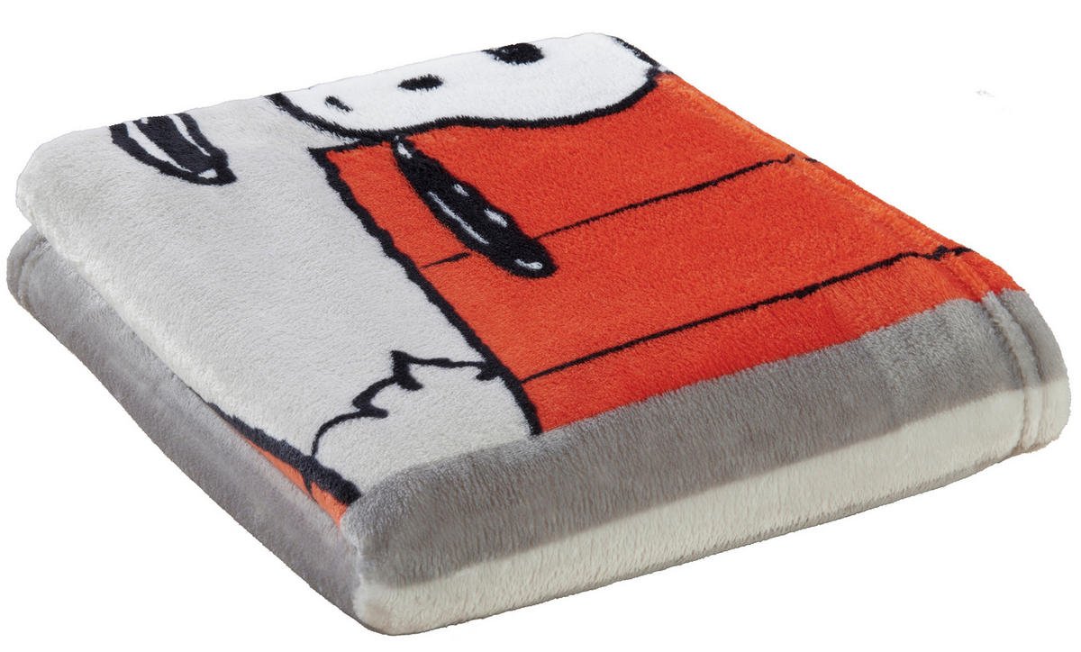 Wohndecke Peanuts Peanuts - rot/grau (125,00/150,00cm)