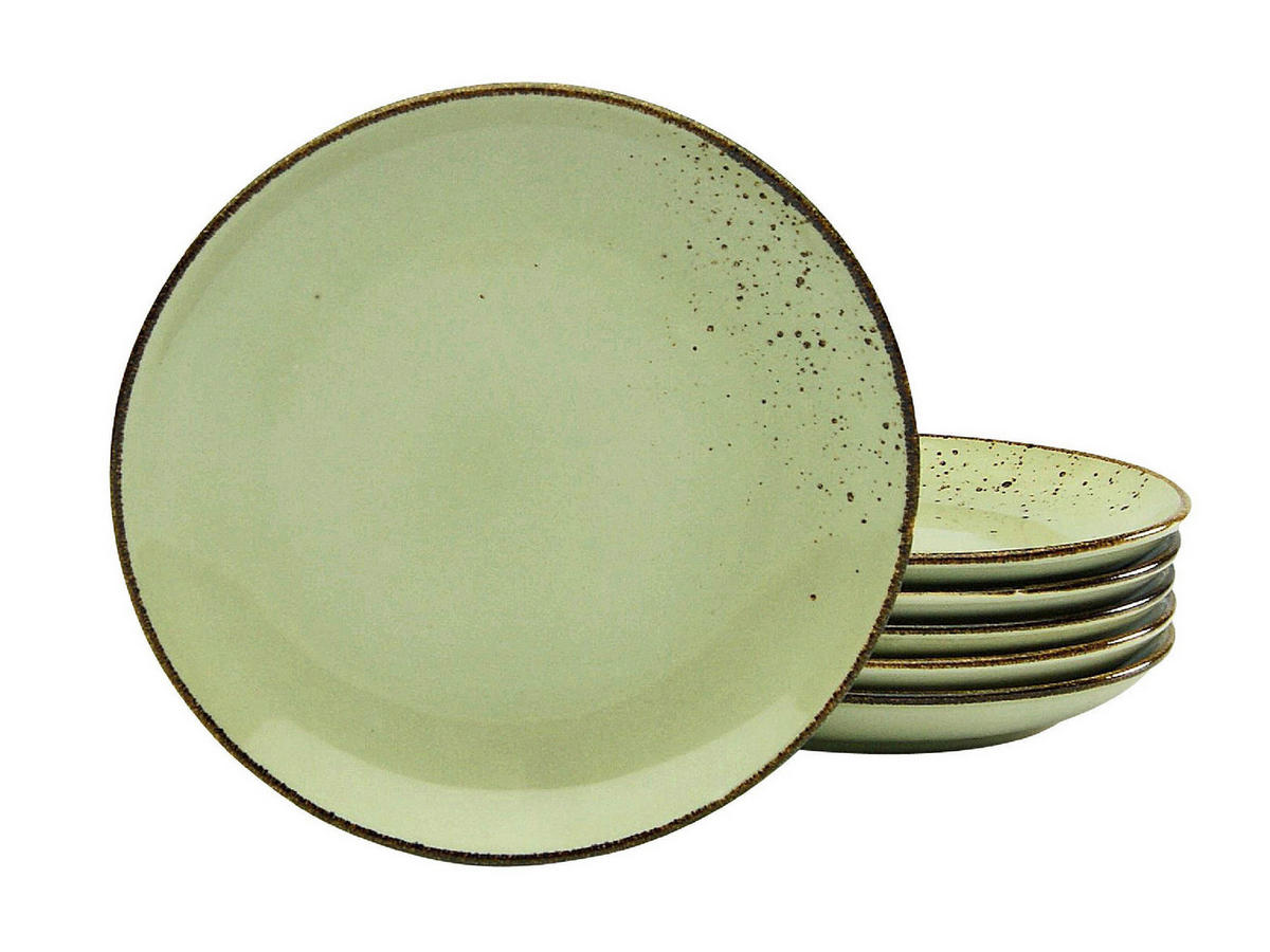 CreaTable Dessertteller NATURE COLLECTION sand Steinzeug D: ca. 21 cm NATURE COLLECTION - sand (21,00cm) - CreaTable