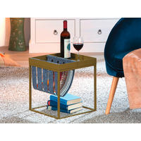 Zeitungsständer Club NY braun Metall B/H/T: ca. 35x40x35 cm Club NY - braun (35,00/40,00/35,00cm) - Inter Link