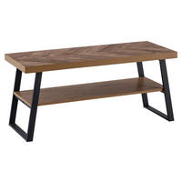 Couchtisch Eiche Optik schwarz B/H/T: ca. 100x41x40 cm Couchtisch - Eiche/schwarz (100,00/41,00/40,00cm) - Wohnling