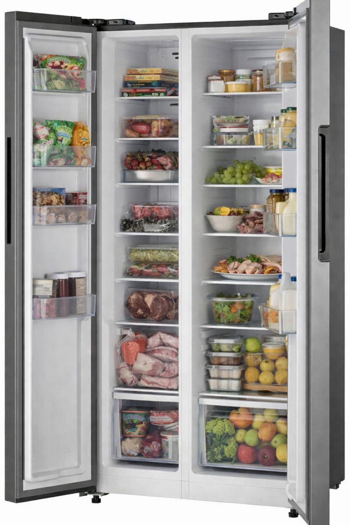 POCOline Side-by-Side SBS 179-444 ESID silber B/H/T: ca. 83x179x61 cm Side-by-Side SBS 179-444 ESID - silber (83,00/179,00/61,00cm) - POCOline