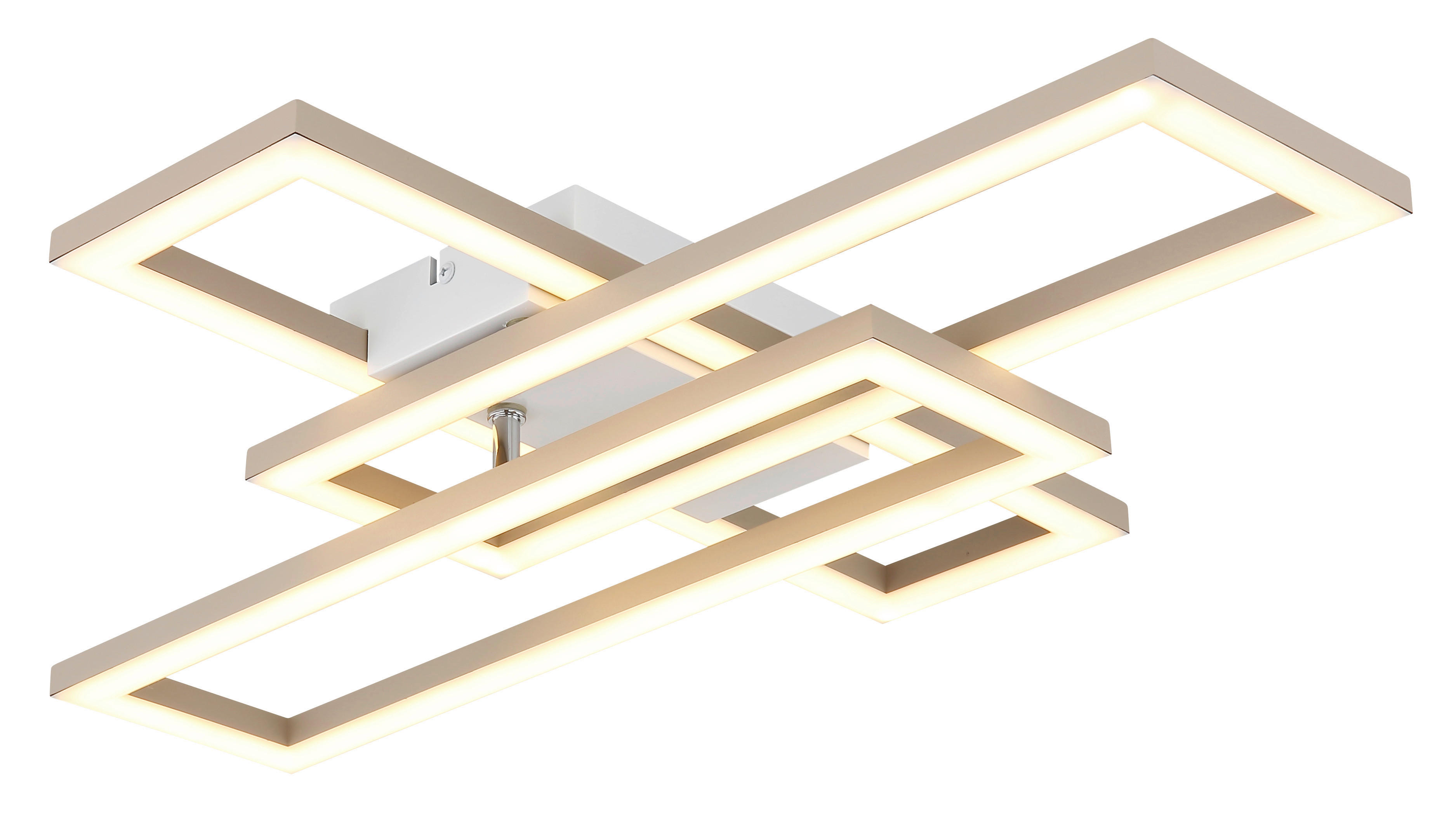 Thumbnail - GLOBO Deckenleuchte Opal sand weiß Kunststoff B/H/L: ca. 40x7,5x55 cm 1 Brennstellen