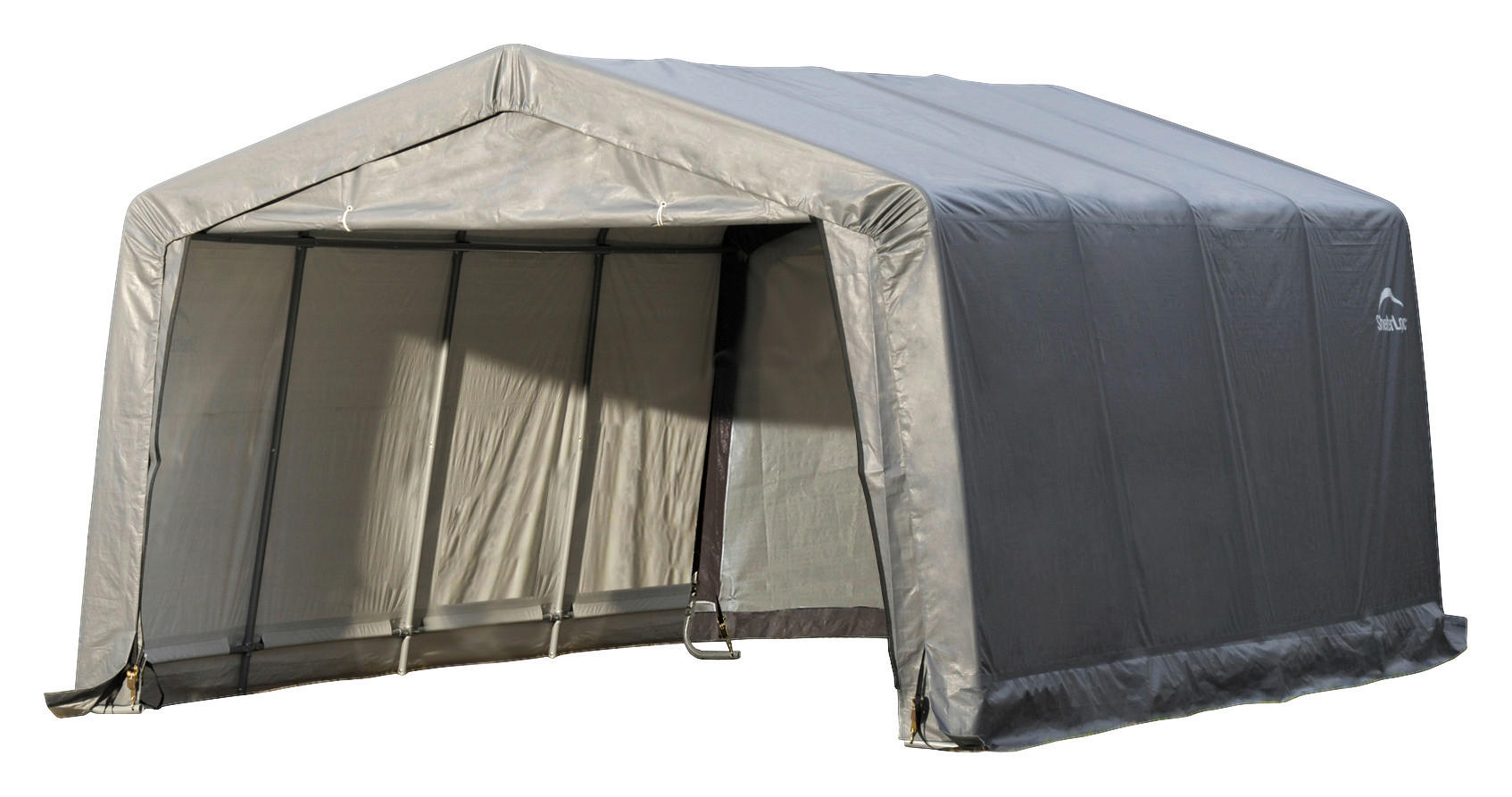 ShelterLogic Weidezelt 18m² grau Kunststoff 18m² - grau - ShelterLogic