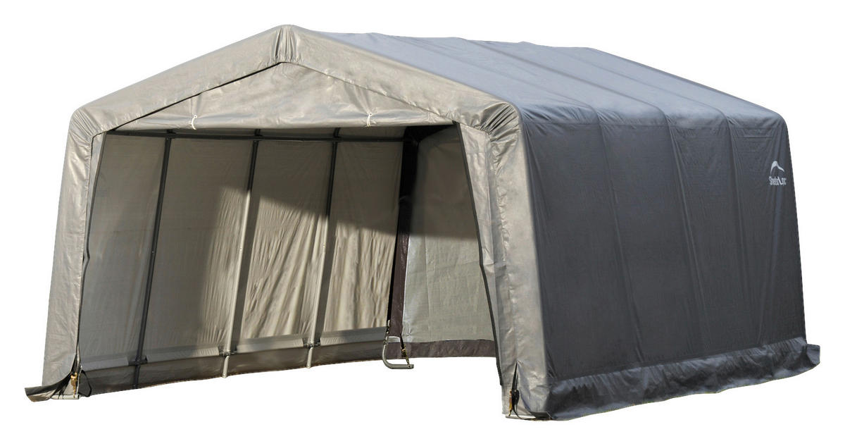 ShelterLogic Weidezelt 18m² grau Kunststoff 18m² - grau - ShelterLogic