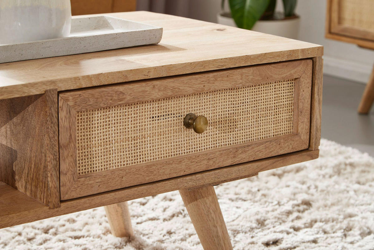 Couchtisch braun B/H/T: ca. 90x40x45 cm Couchtisch - braun (90,00/40,00/45,00cm) - Wohnling