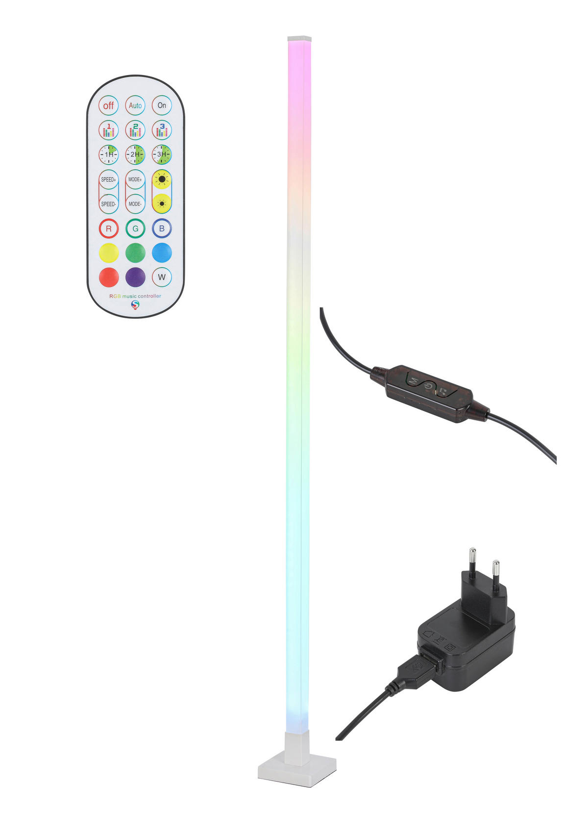 Nolo LED-RGB-Stehleuchte B/H/L: ca. 12,5x12,5x150 cm LED-RGB-Stehleuchte_Tim - (150,00/12,50/12,50cm) - Nolo