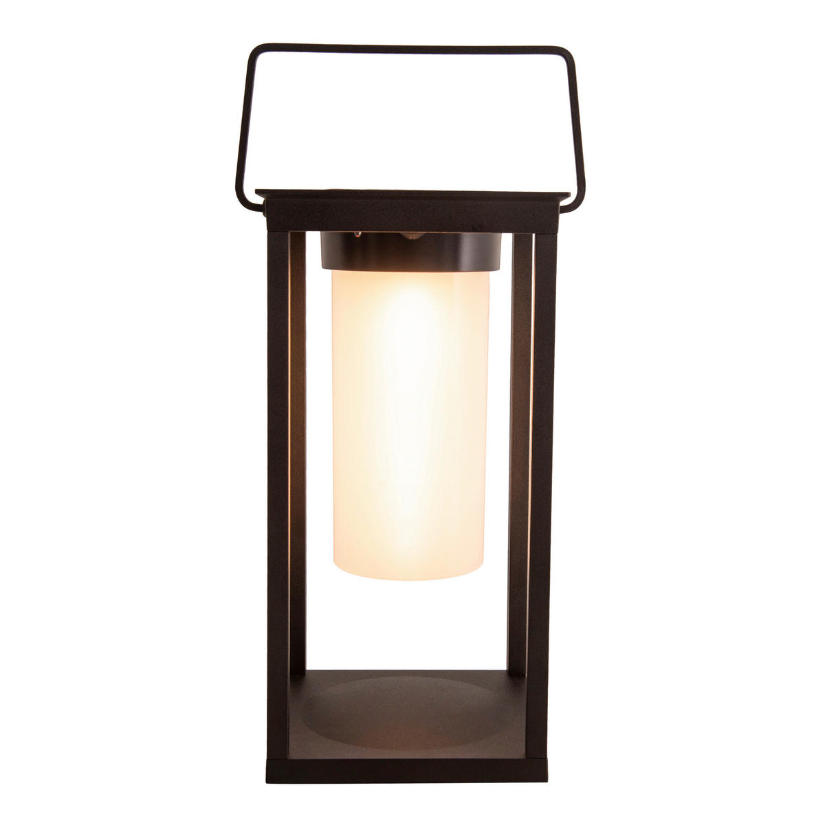 LED-Sockelleuchte 3180922 schwarz Aluminium Kunststoff B/H/L: ca. 14,5x28x14,5 cm LED Camping-/Sockelleuchte h: 28cm - schwarz (14,50/14,50/28,00cm) - Näve Leuchten