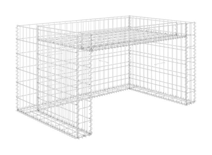 VidaXL Rasenmähergarage Rasenmähergarage - silber - VidaXL