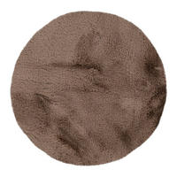 Kayoom Hochflorteppich Badematte Rabbit 225 sand B/H/L: ca. 100x3,5x100 cm Badematte Rabbit 225 - sand (100,00/100,00/3,50cm) - Kayoom