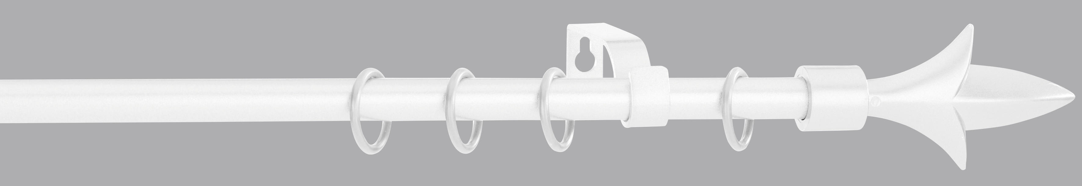 POCOline Stilgarnituren Spitze weiß Metall D: ca. 1,6 cm ausziehbar von ca. 130 bis 240 cm 1.0 Läufe Spitze - weiß (1,60cm) - POCOline