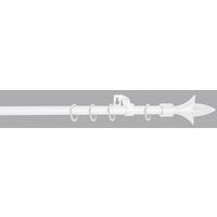 Stilgarnituren Spitze weiß Metall D: ca. 1,6 cm ausziehbar von ca. 130 bis 240 cm 1.0 Läufe Spitze - weiß (1,60cm) - POCOline