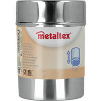 Metaltex Kakaostreuer silber Edelstahl H/D: ca. 9,3x7 cm Kakao-Puderzuckerbox - silber (7,00/9,30cm) - Metaltex