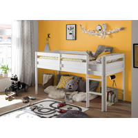 Hochbett Alvin kiefer weiß Liegefläche B/L: ca. 90x200 cm Alvin - kiefer/weiß (207,00/113,00/97,00cm)