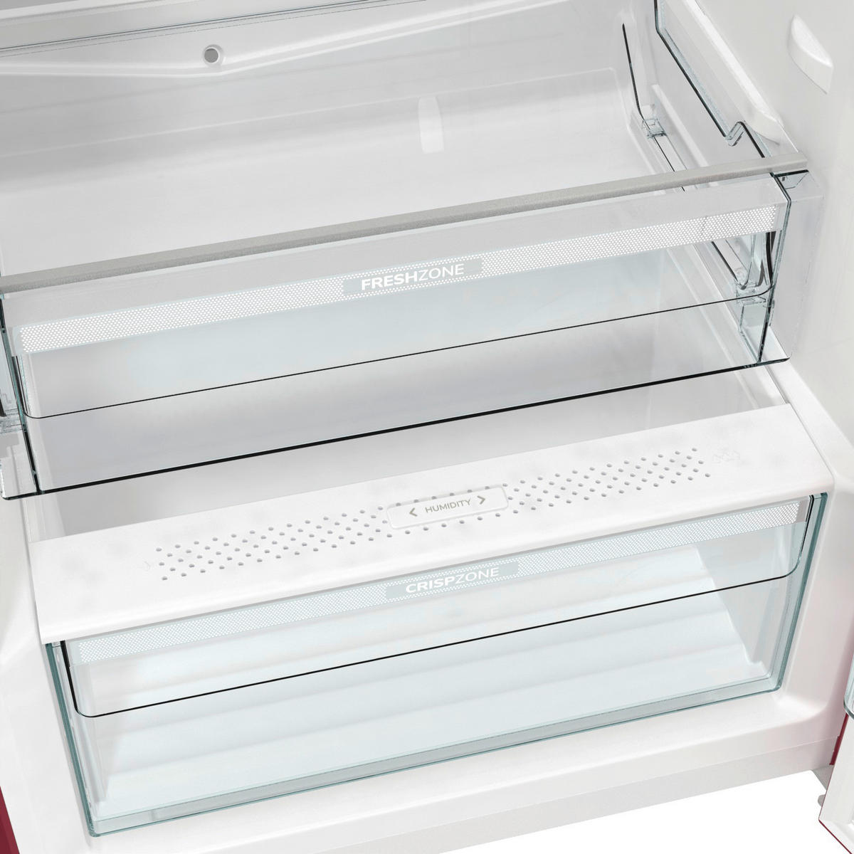 Gorenje VW-Retro-Kühlschrank OBRB615DR rot B/H/L: ca. 59,5x152,5x66,1 cm Kühlschrank_VW-Retro OBRB615DR - rot (66,10/59,50/152,50cm) - Gorenje