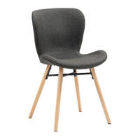 Stuhl Florenz anthrazit Microfaser B/H/T: ca. 47x80x52 cm Florenz - anthrazit (47,00/80,00/52,00cm)