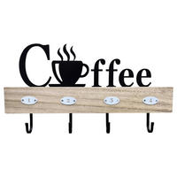 Wandgarderobe Britt braun schwarz B/H/T: ca. 38x20x4 cm Britt - braun/schwarz (38,00/20,00/4,00cm)