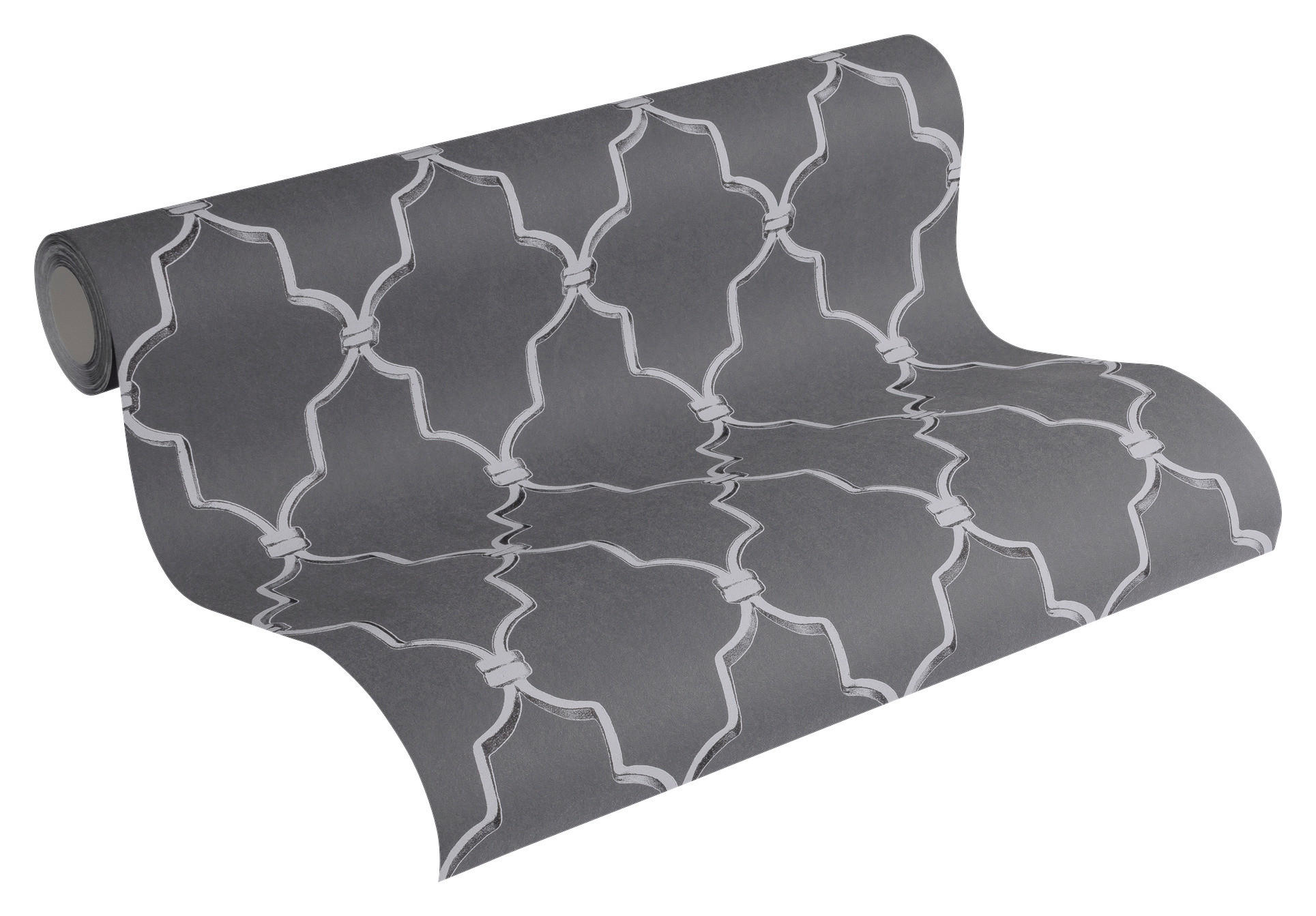 A.S.Creation Vliestapete Black & White Barock grau B/L: ca. 53x1005 cm Black & White - grau (53,00/1005,00cm) - A.S.Creation