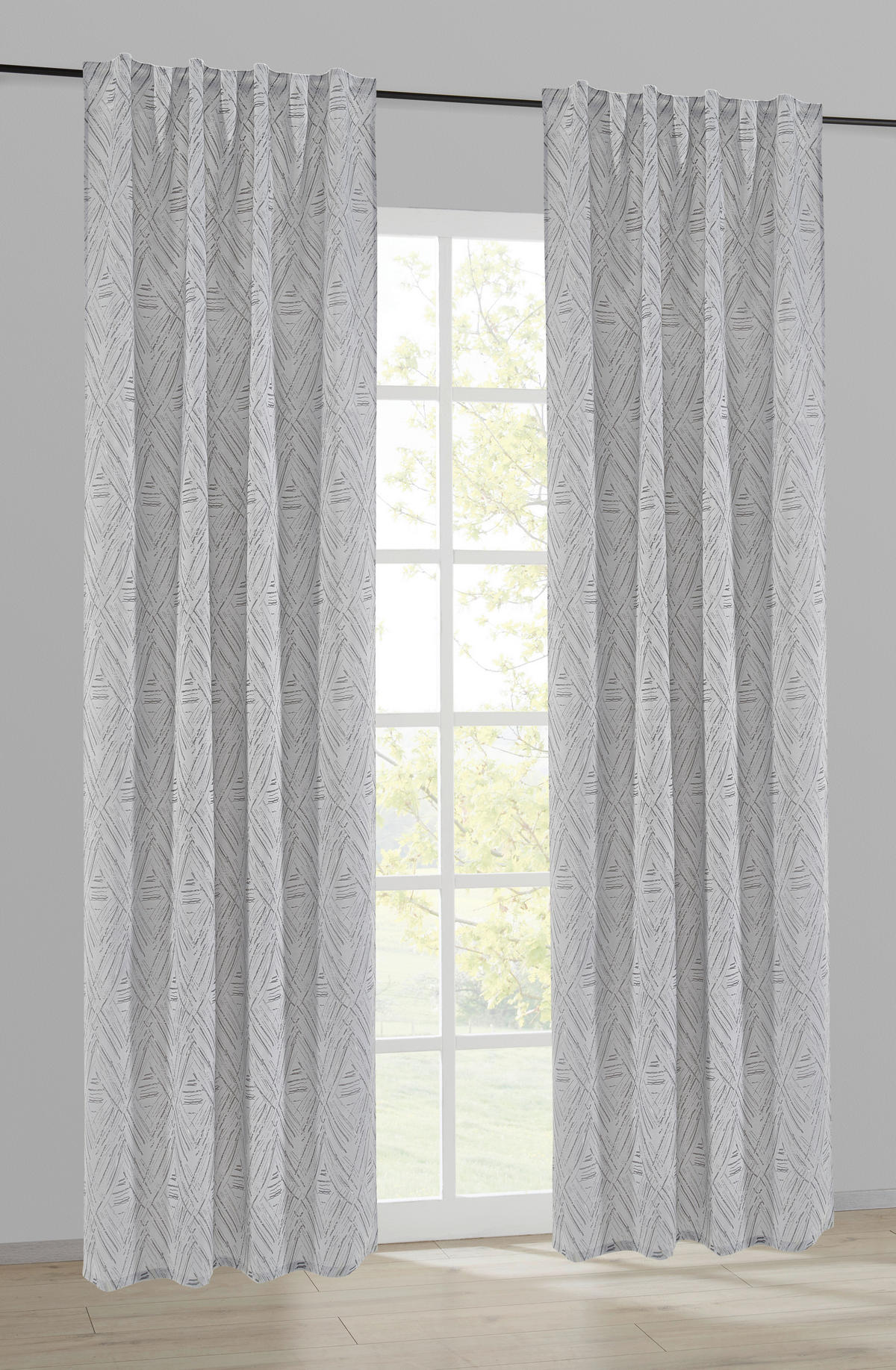 Kombivorhang Serena silber B/L: ca. 140x245 cm Serena - silber (140,00/245,00cm)