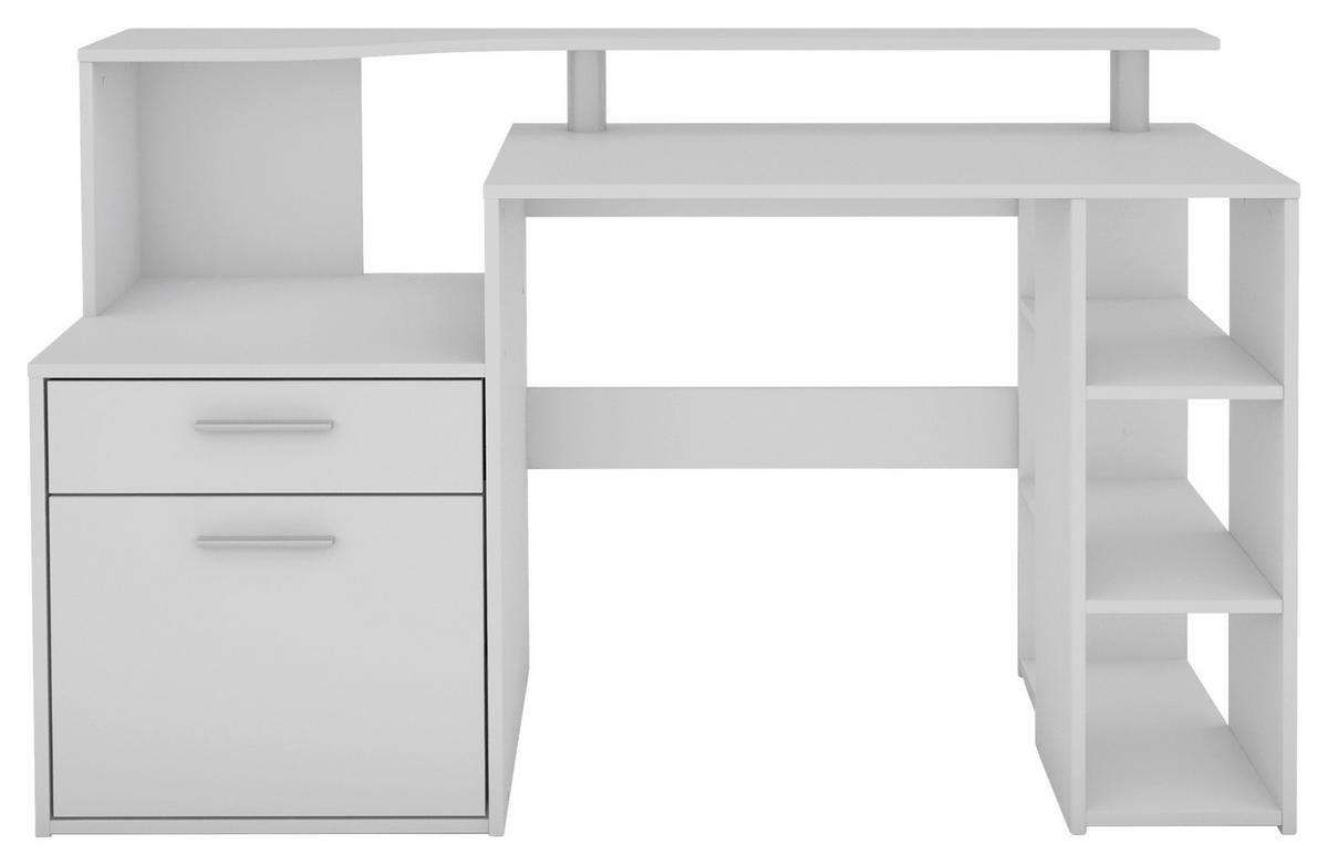 Schreibtisch LOUIS weiß B/H/T: ca. 140x89x55 cm LOUIS - weiß (140,00/89,00/55,00cm) - byLIVING