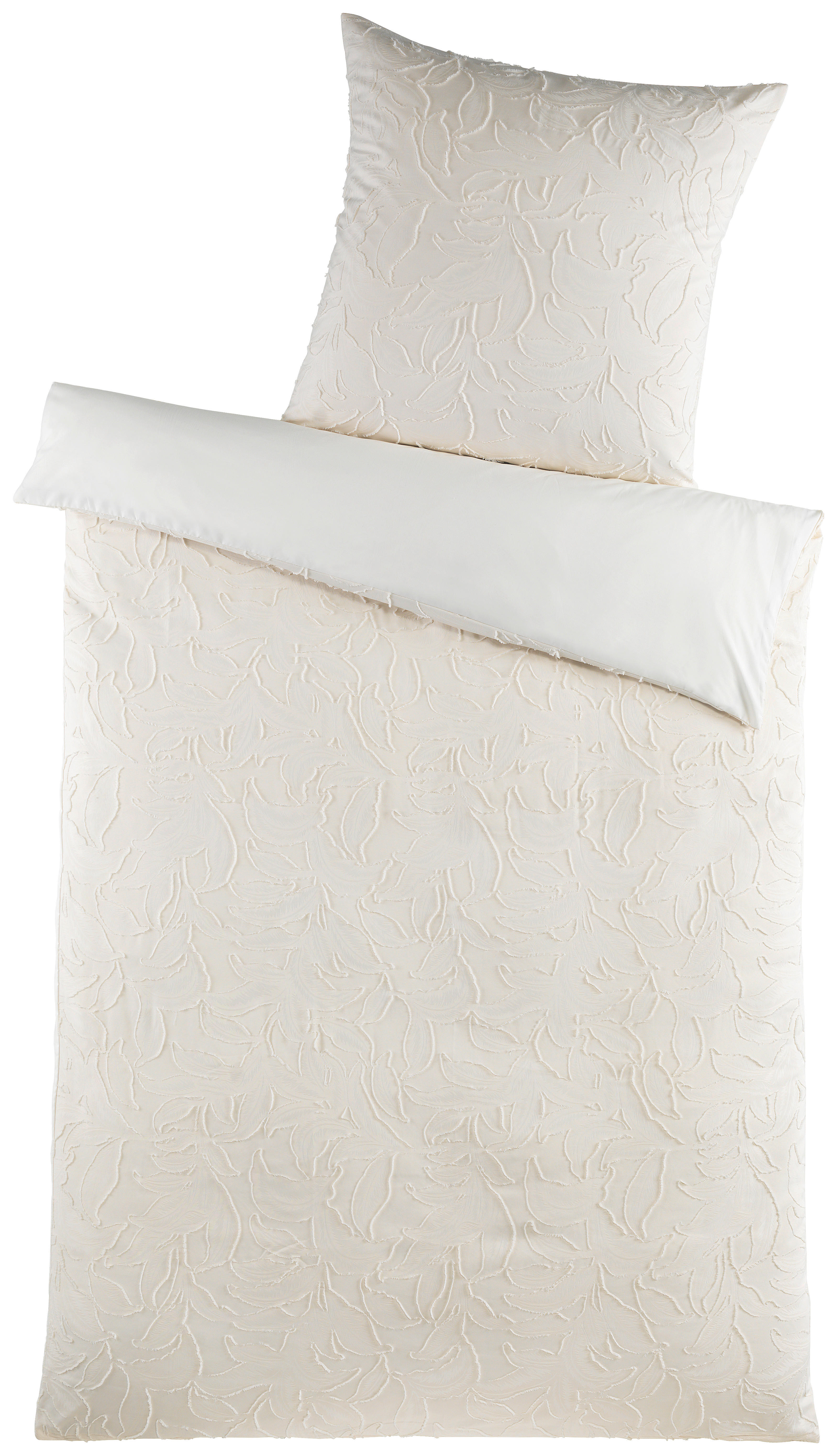 Microfaser Bettwäsche Bettwäsche_Microfaser_Boho-Blätter - champagner (135,00/200,00cm)